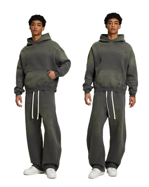 Ensemble sweat � capuche streetwear r�tro am�ricain - NUTRYS