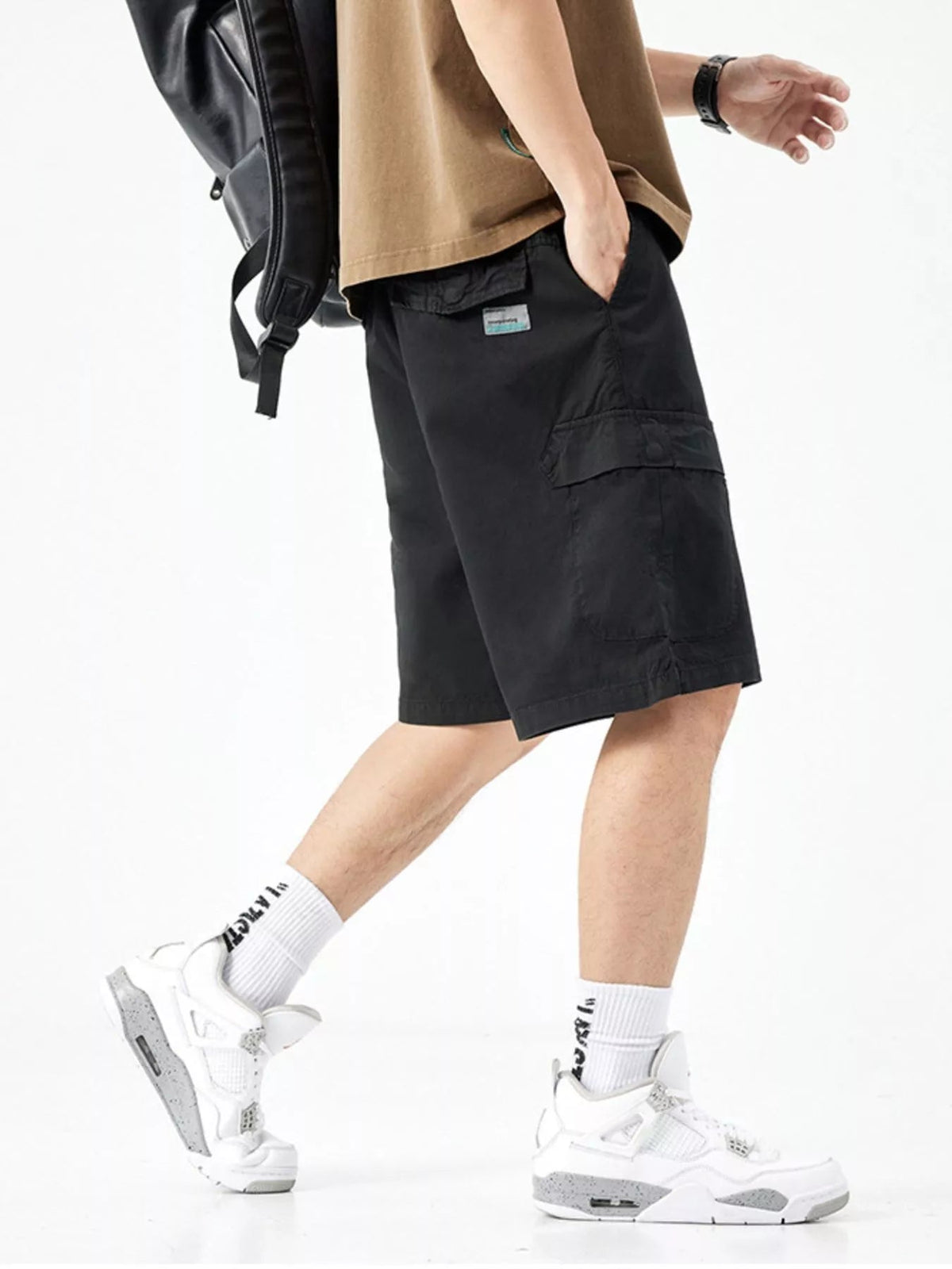 Men's Casual Drawstring Cargo Shorts - NUTRYS