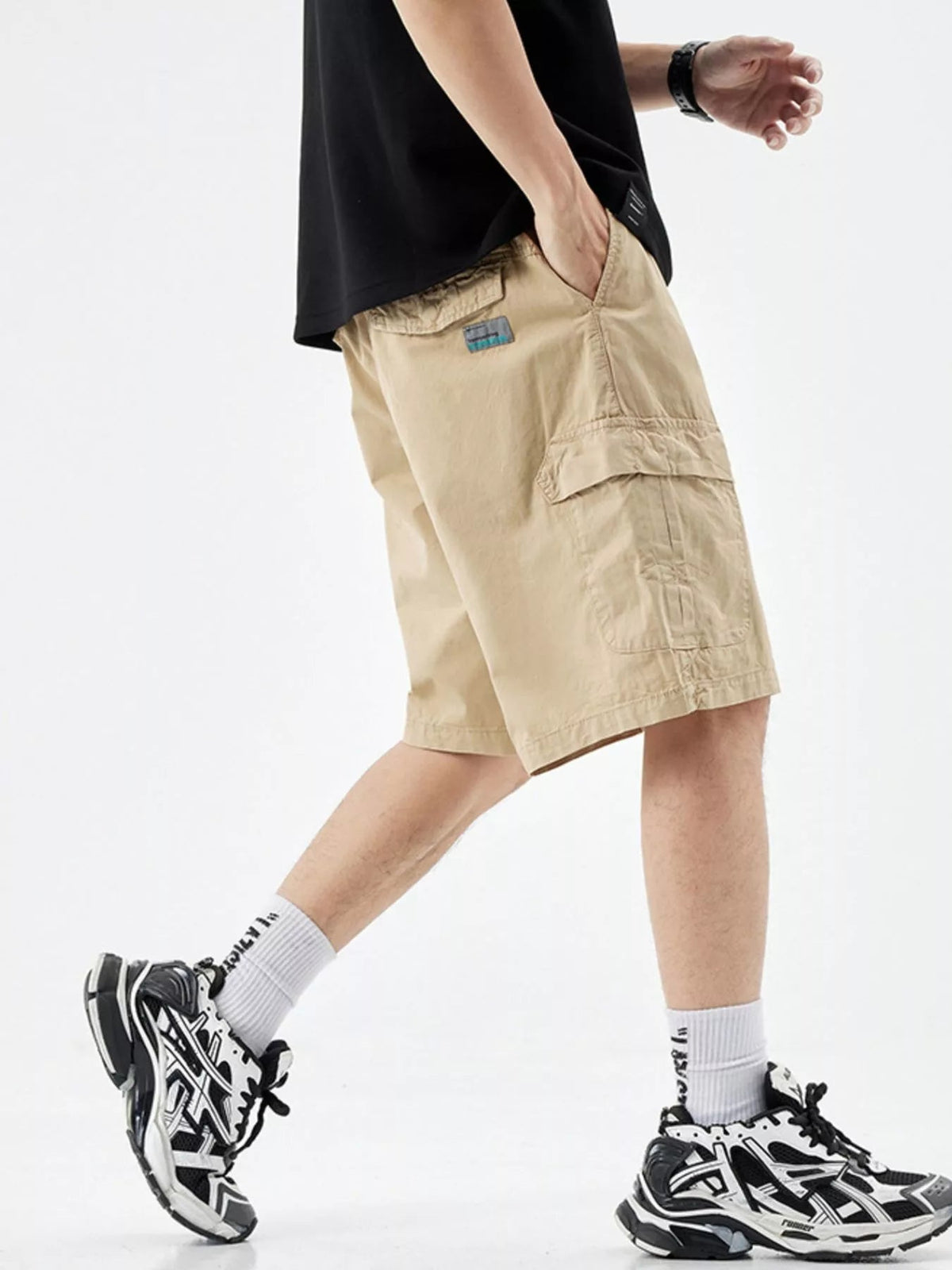 Men's Casual Drawstring Cargo Shorts - NUTRYS