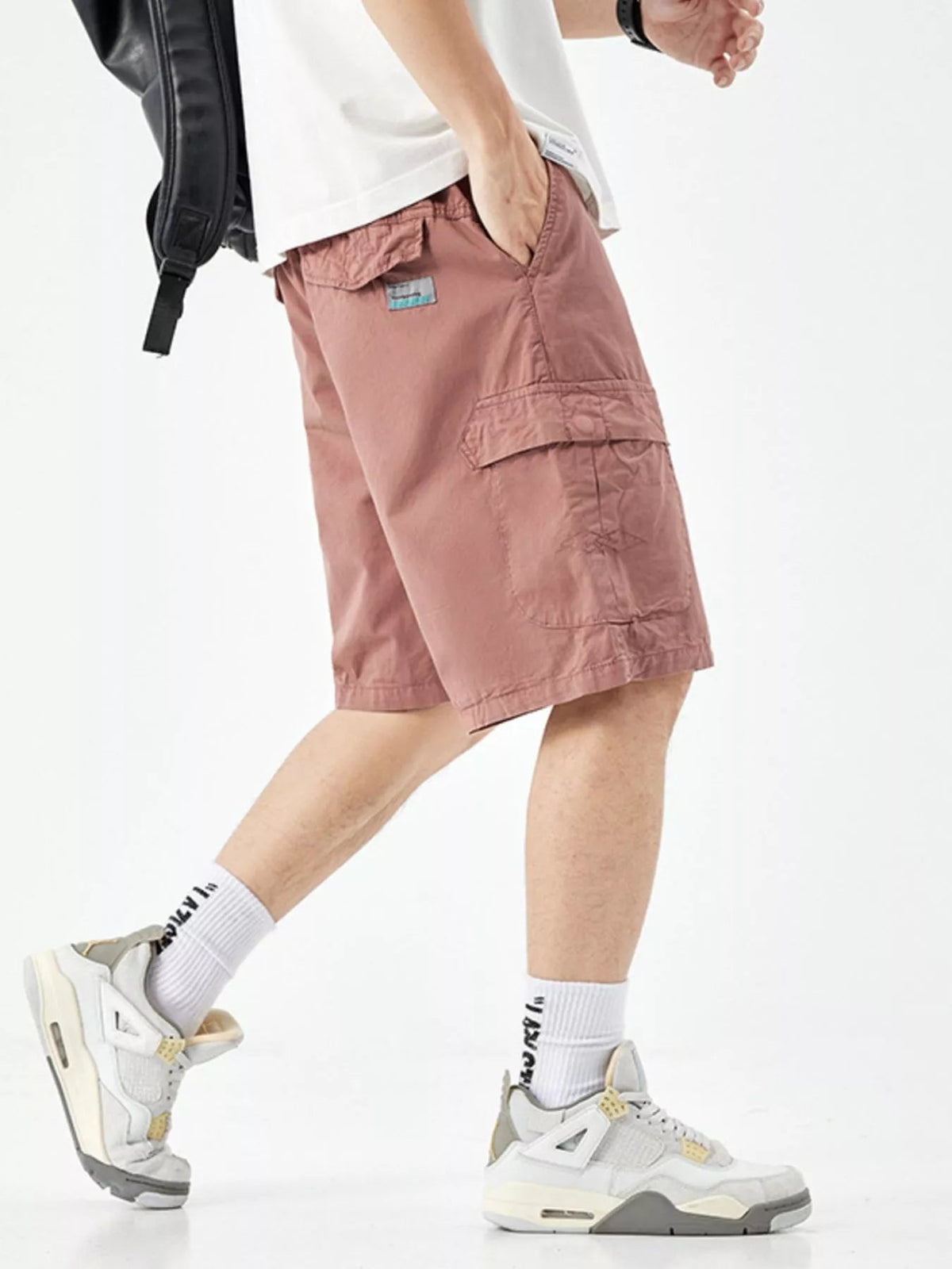 Men's Casual Drawstring Cargo Shorts - NUTRYS