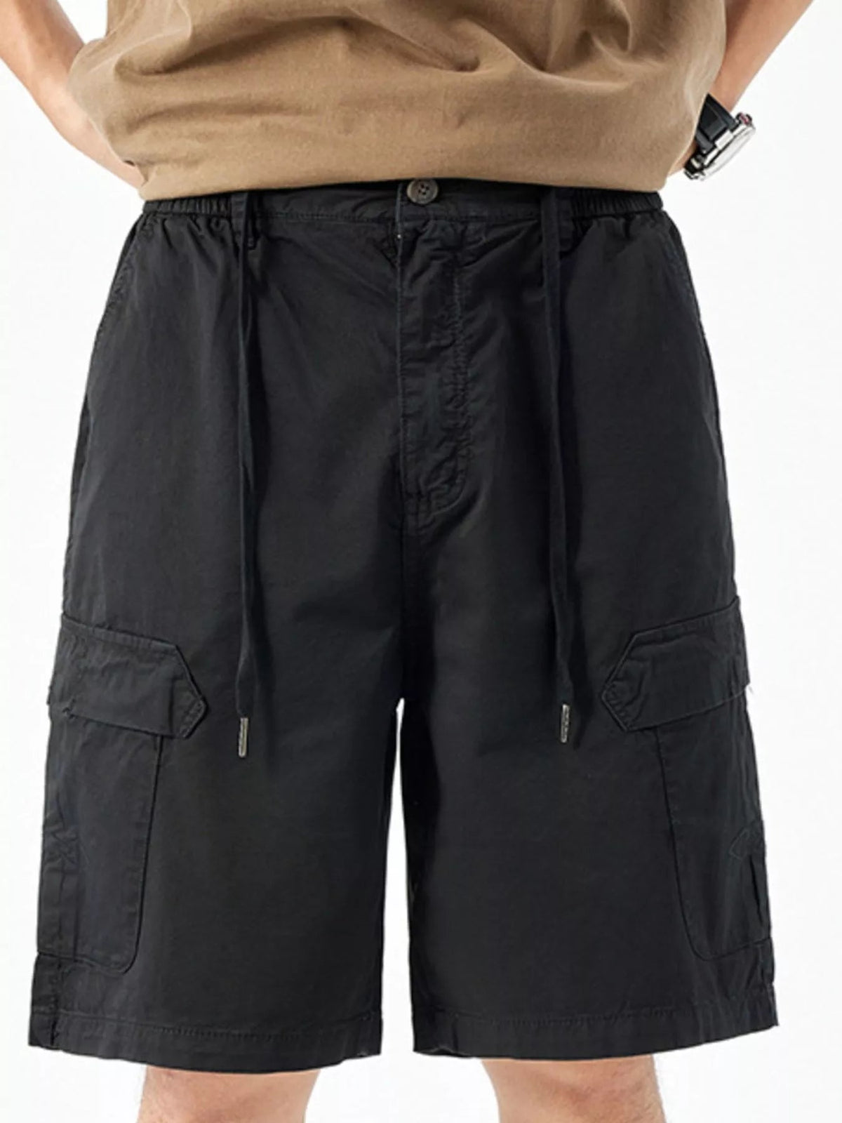 Men's Casual Drawstring Cargo Shorts - NUTRYS