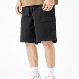 Men's Casual Drawstring Cargo Shorts - NUTRYS
