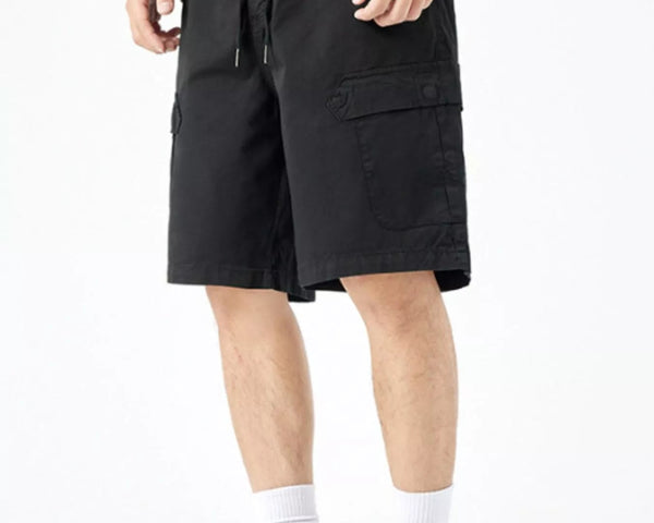 Men's Casual Drawstring Cargo Shorts - NUTRYS