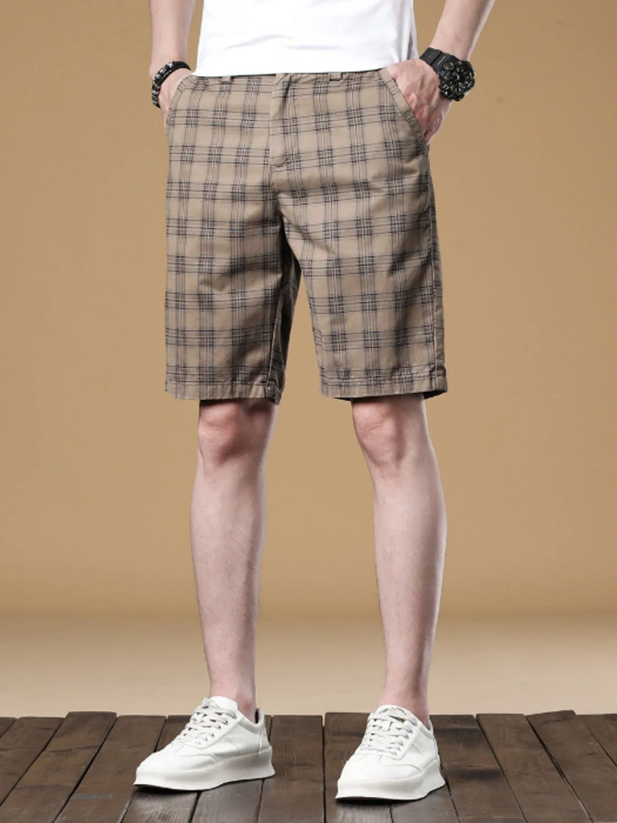 Men's Plaid Casual Shorts - NUTRYS