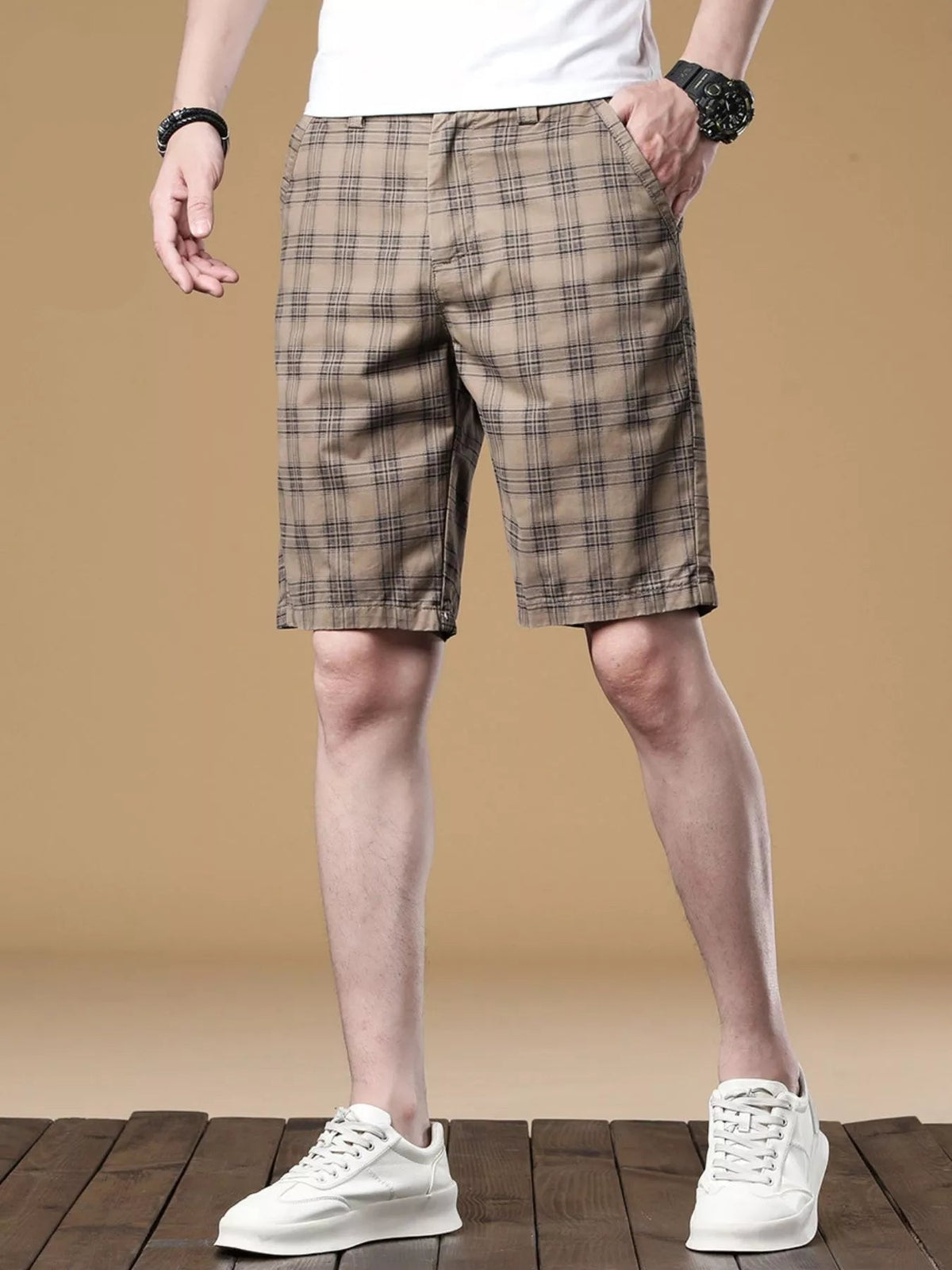 Men's Plaid Casual Shorts - NUTRYS