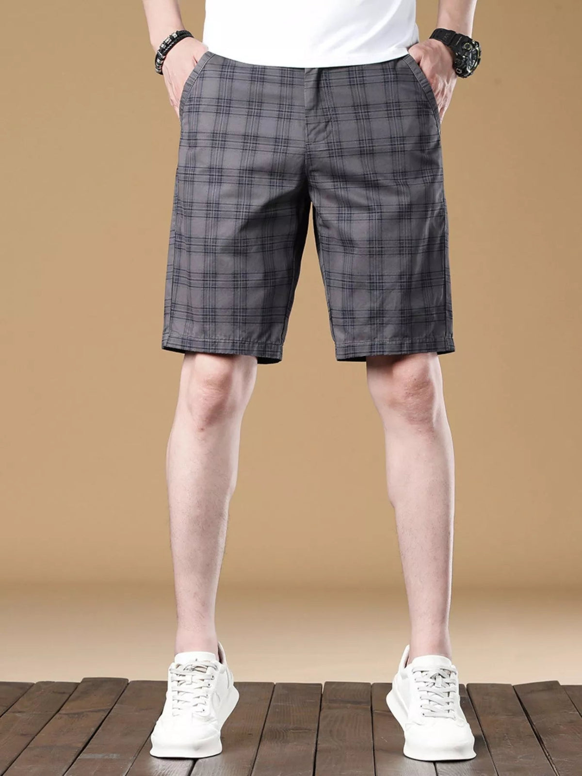 Men's Plaid Casual Shorts - NUTRYS