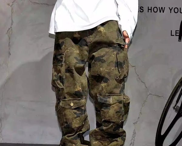 Pantalon Cargo Homme Camouflage avec Poches - NUTRYS