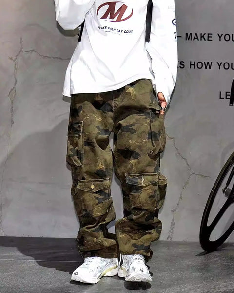 Pantalon Cargo Homme Camouflage avec Poches - NUTRYS