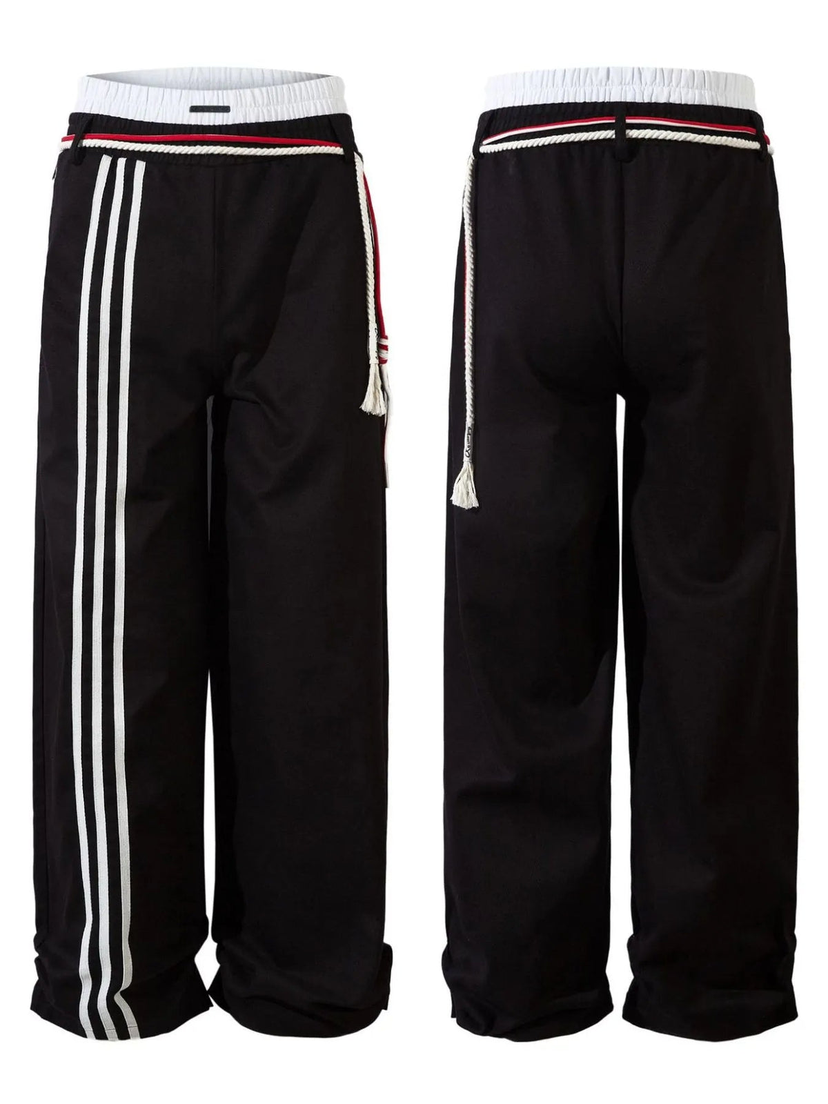 Pantalon rayé à jambes larges pour homme - NUTRYS