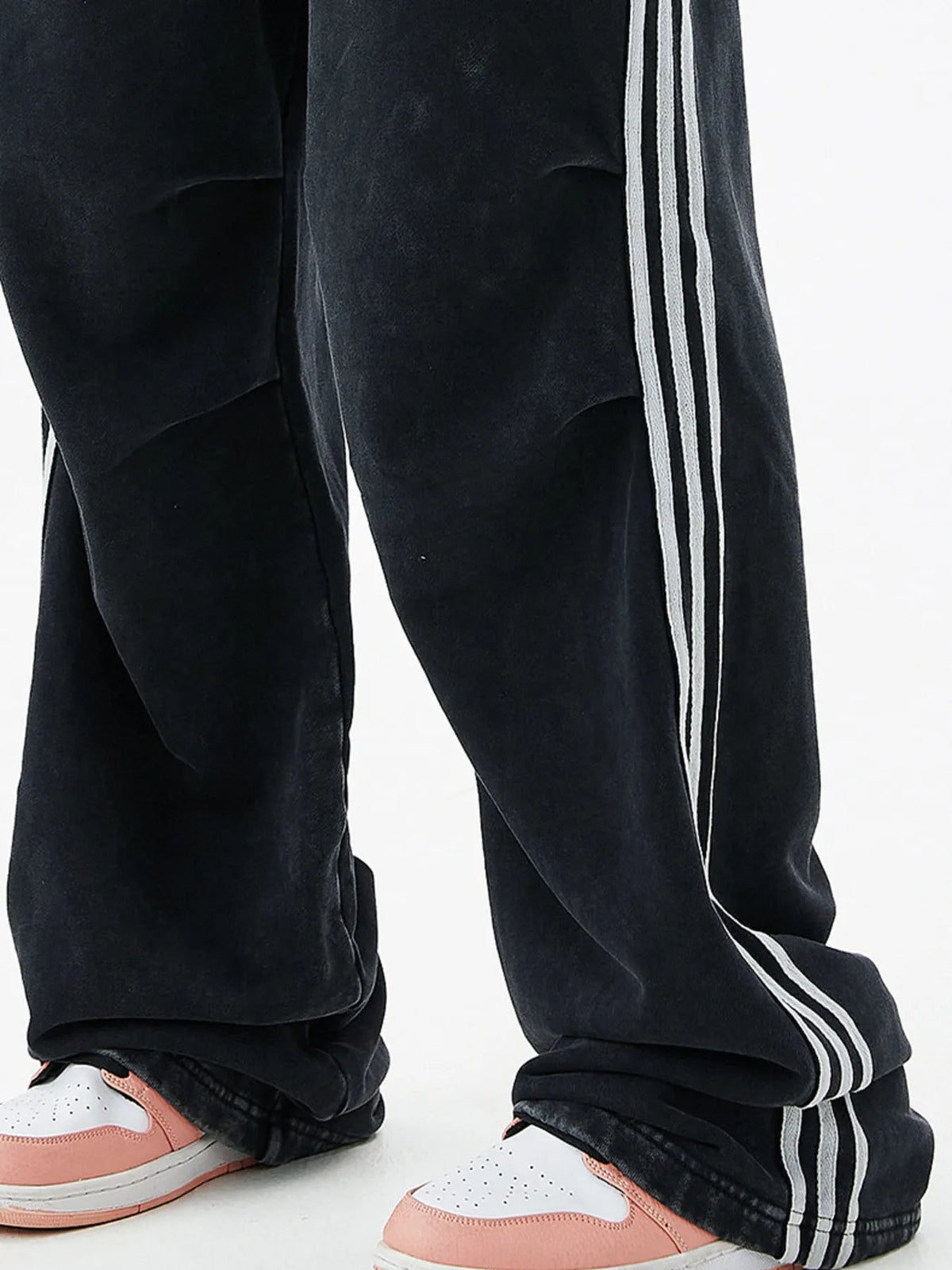 Pantalon rayé à jambes larges pour homme - NUTRYS