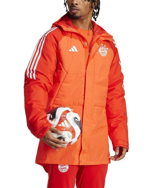 Parka rouge clair du Bayern Munich (collection 2024) - Adidas - NUTRYS