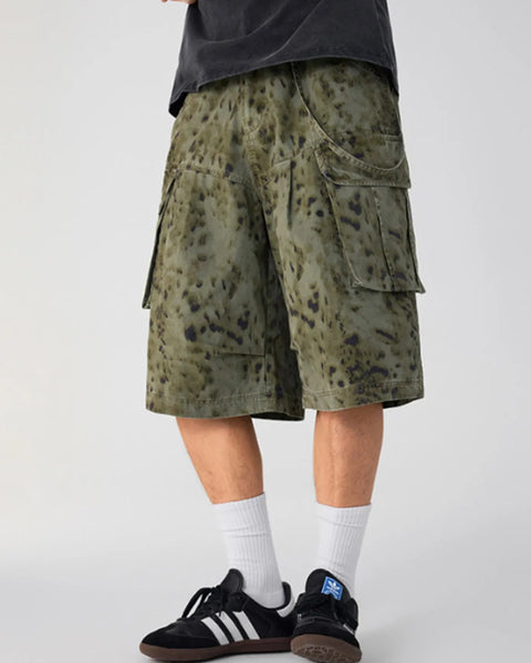 Short Cargo Homme Motif Camouflage avec Poches - NUTRYS