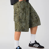 Short Cargo Homme Motif Camouflage avec Poches - NUTRYS